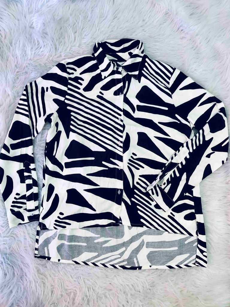 Camisa Estampada Lino