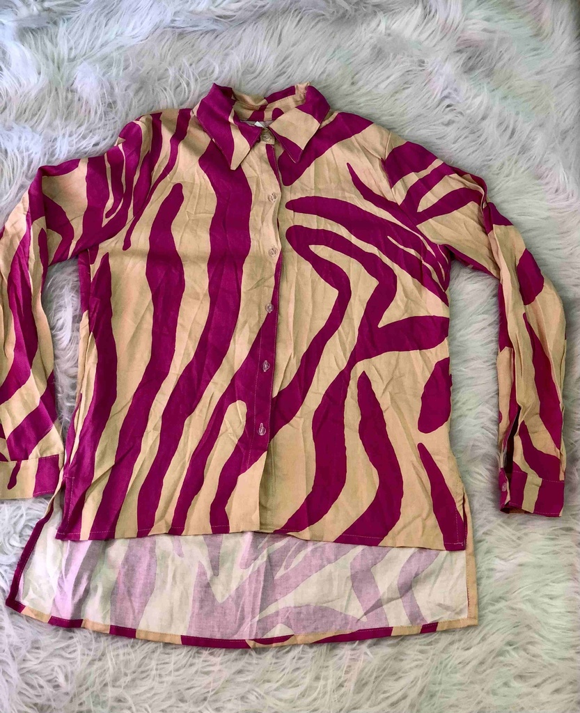 Camisa Estampada Lino