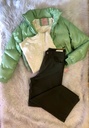 Campera Puffer Engomada Verde