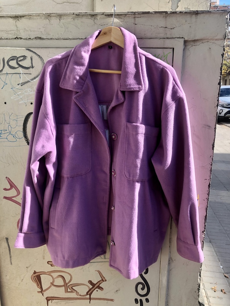 Saco Paño Lila Oversize