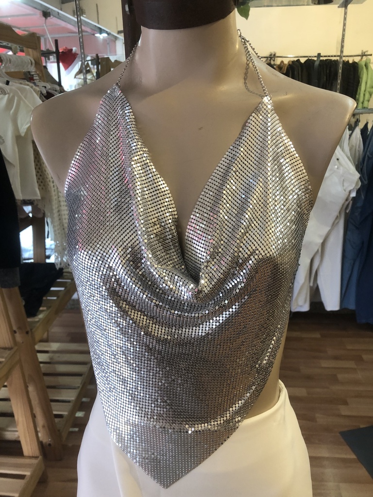 Top cadena pico metal