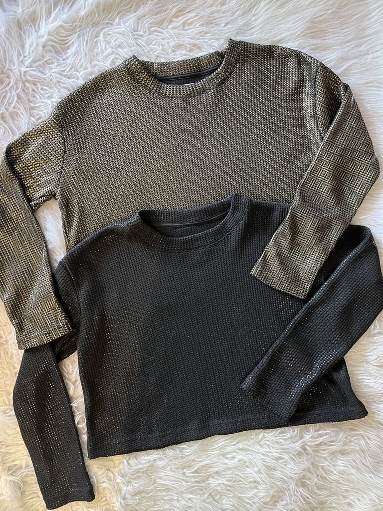 Sweater corto Metalizado