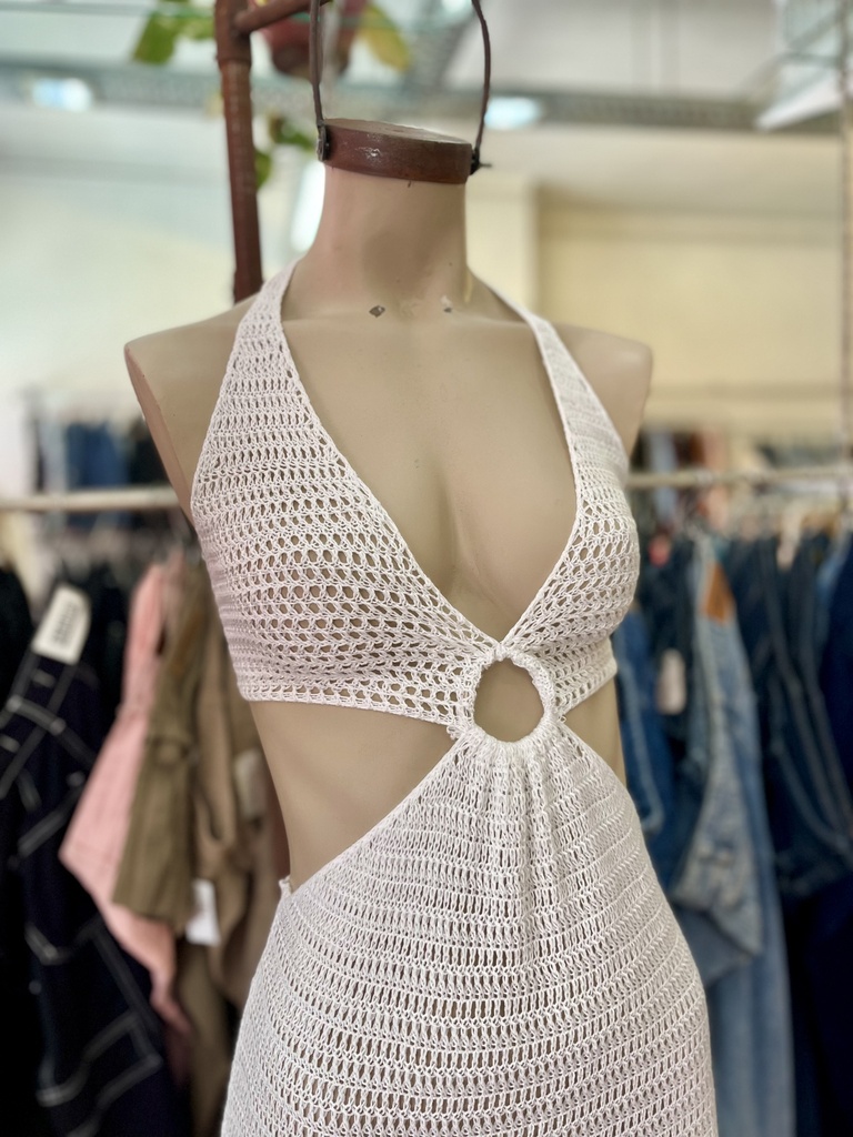 Vestido largo argolla Hilo