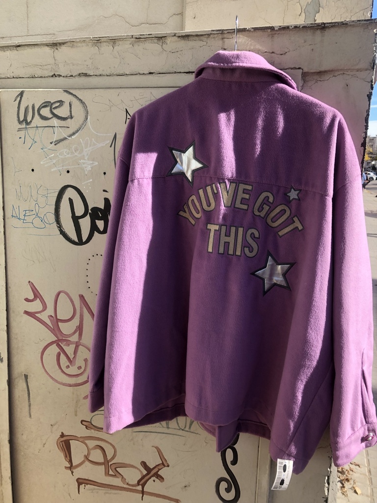 Saco Paño Lila Oversize