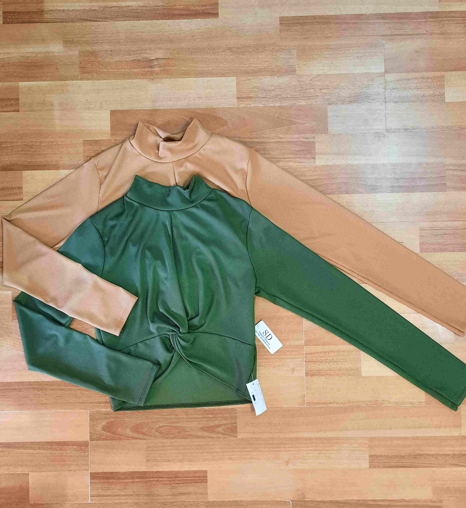 Top Torsado Morley Manga Larga