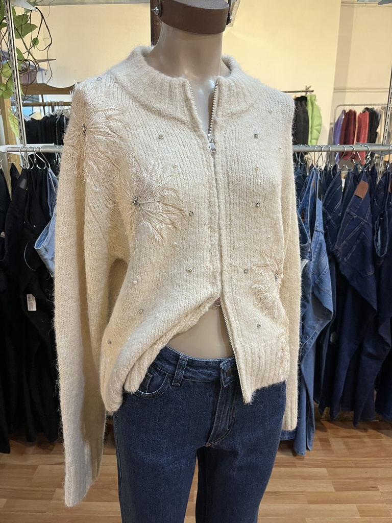 Campera dob cierre Perly