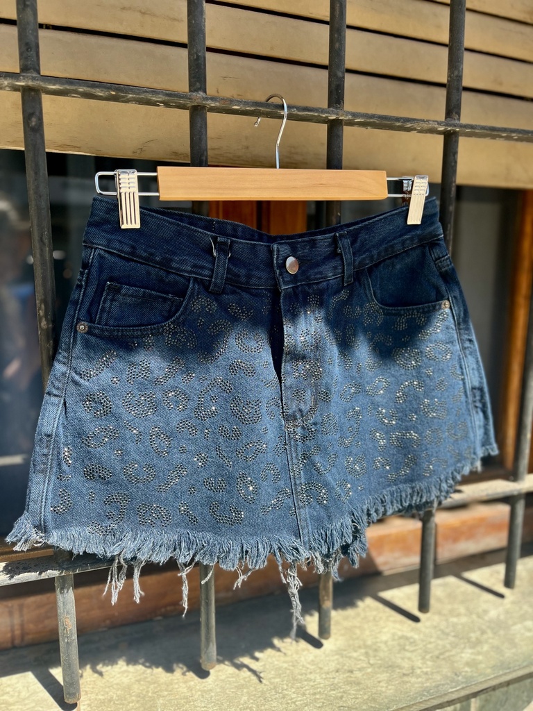 Skort flecos Leopardo
