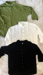 Camisa Manga 3/4 Lino