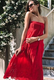 Vestido Elle Broderie Straples