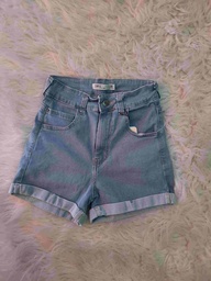 Short Elastizado Cesleste Dobladillo