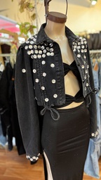 Chaqueta jean perlas Paris