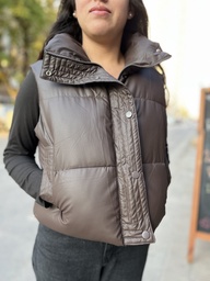 Chaleco Puffer Chocolate Fanny
