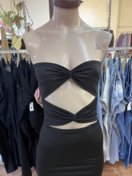 Vestido largo straples Glitter