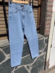 Jean mom mine Strass